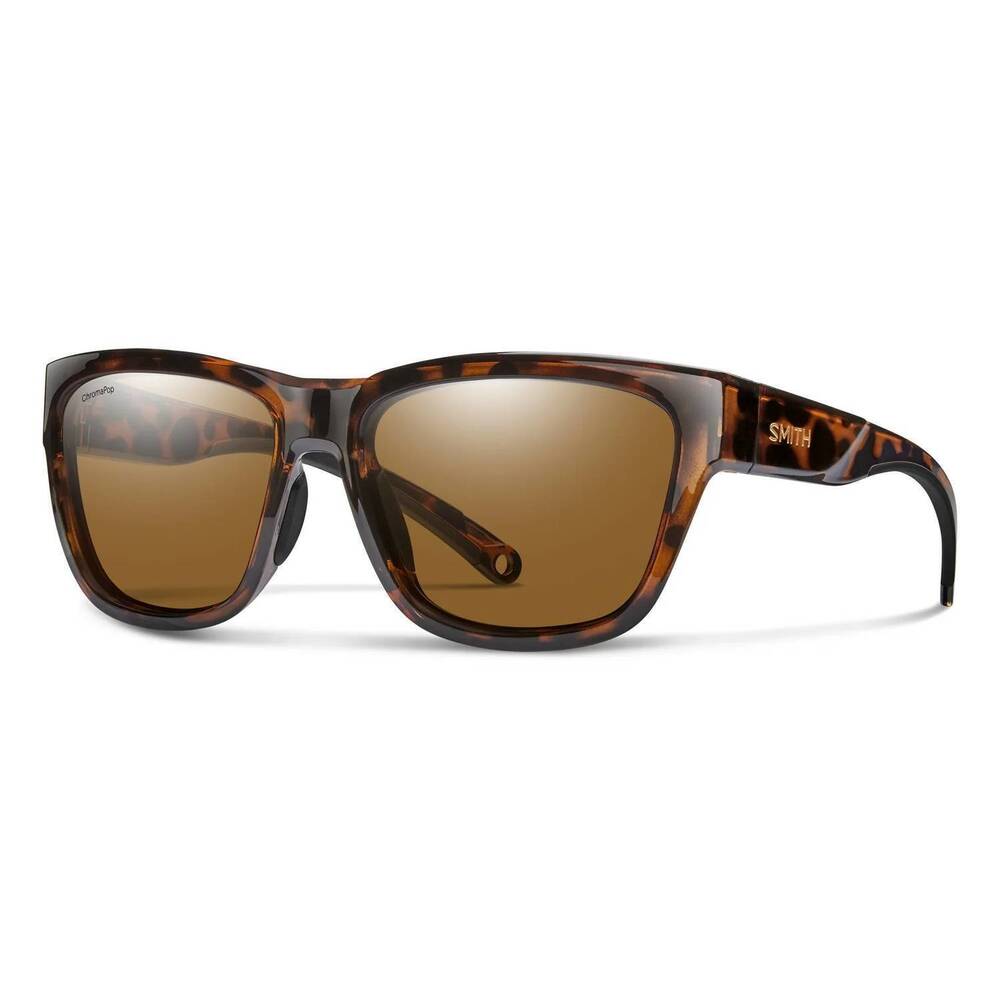 NEW SMITH men's joya chromapop polarized sunglasses in tortoise/ brown glass